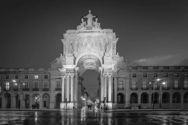 Arco Del Triunfo Arco Rua Augusta Plaza Del Comercio Lisboa —  Fotos de Stock