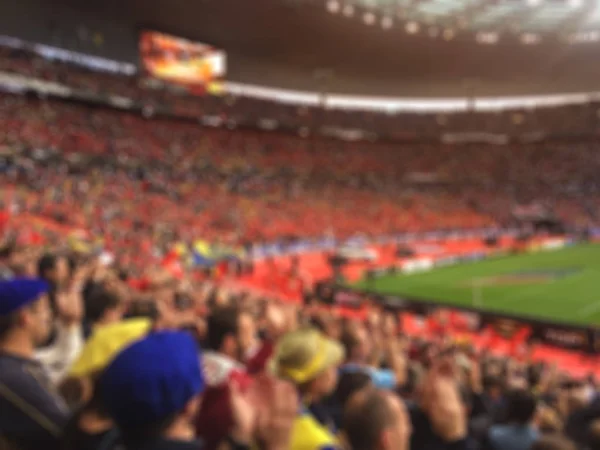 Blurred Crowd Spectators Stadium Sporting Event — Stock Photo, Image