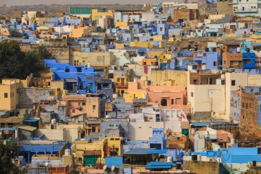 Mavi şehir görüntülemek jodhpur rajasthan, Hindistan