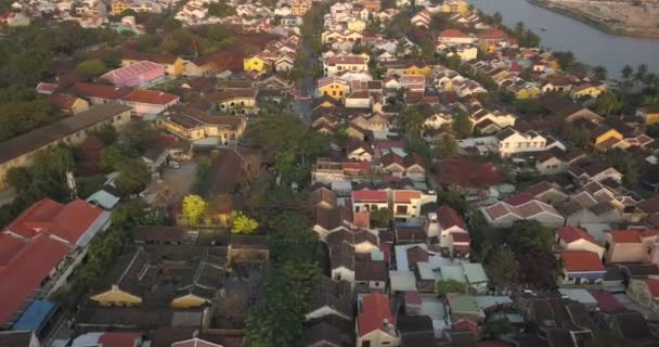 24P Luftaufnahme Von Hoi Vietnam Hoi Ist Eine Sehr Berühmte — Stockvideo
