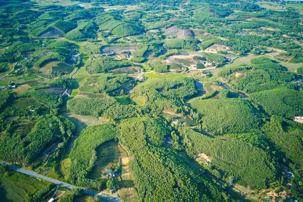 Luftbild Von Teeplantagen Auf Inseln Thanh Chuong Nghe Vietnam — Stockfoto