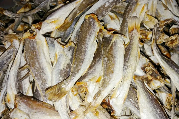 Sucha Ryba Sprzedaż Otwartym Rynku Phu Quoc Island Wietnam — Zdjęcie stockowe