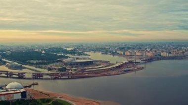 St. Petersburg 12 'nin hava manzarası