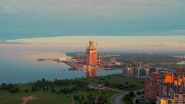 St. Petersburg 4 'ün hava manzarası
