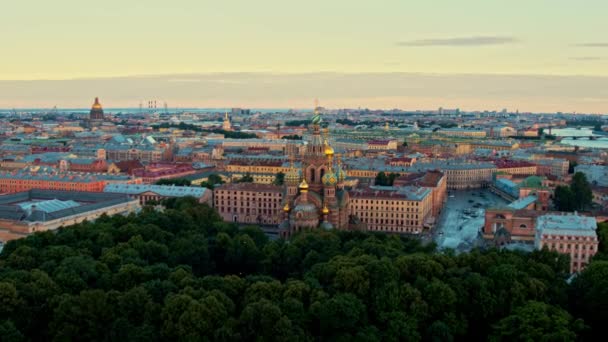 Luftaufnahme von St. Petersburg 26 — Stockvideo