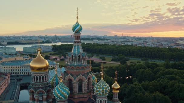 Aerial view of St. Petersburg 29 — Stock Video