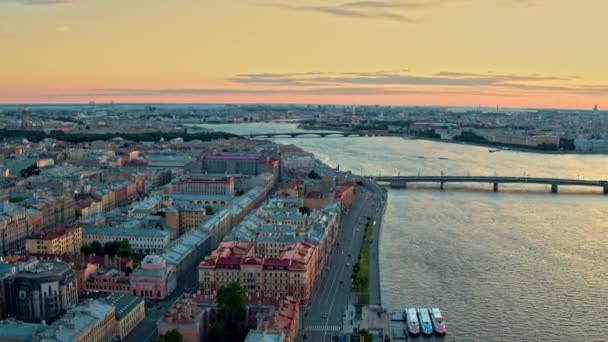 サンクトペテルブルクの空中写真32 — ストック動画