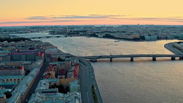 St. Petersburg 33 'ün hava manzarası — Stok video
