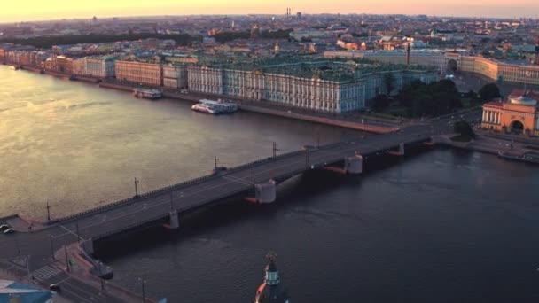 St. Petersburg 42 'nin hava manzarası — Stok video