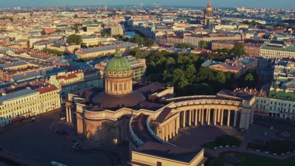 St. Petersburg 48 'in hava manzarası. — Stok video