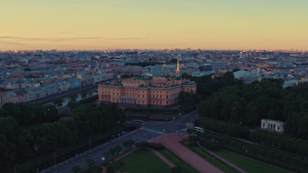 Widok z lotu ptaka na Sankt Petersburg 52 — Wideo stockowe