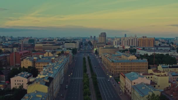 Luchtfoto van Sint-Petersburg 73 — Stockvideo