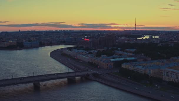 St. Petersburg 86 'nın hava manzarası — Stok video