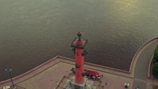 Вид с воздуха на Санкт-Петербург 77 — стоковое видео
