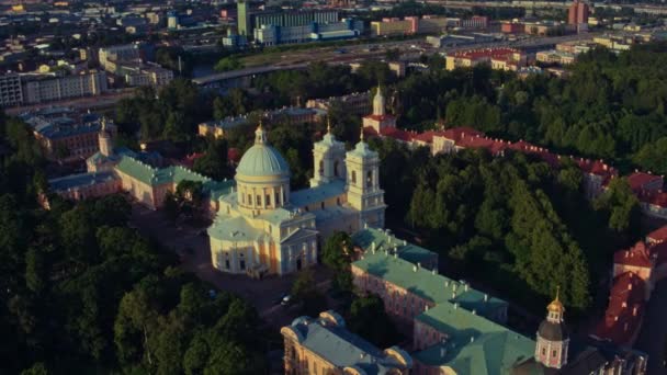 Luchtfoto van Sint-Petersburg 93 — Stockvideo