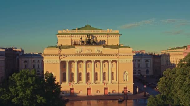 Luchtfoto van Sint-Petersburg 82 — Stockvideo