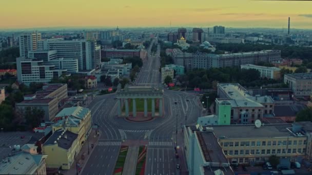 Aerial view of St. Petersburg 90 — Stock Video