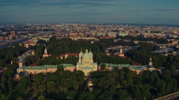 Letecký pohled na Petrohrad 95 — Stock video