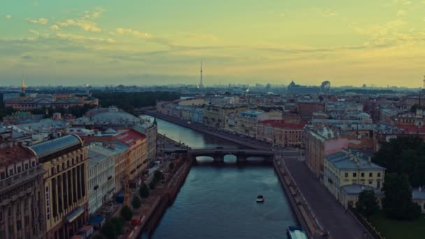 Aerial view of St. Petersburg 105 — Stock Video