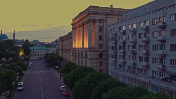 Luchtfoto van Sint-Petersburg 110 — Stockvideo