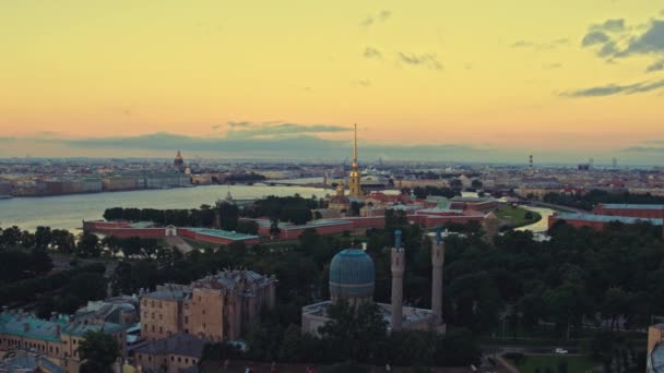 圣彼得堡的空中景观122 — 图库视频影像