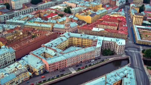 サンクトペテルブルクの空中写真136 — ストック動画