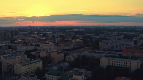 Aerial view of St. Petersburg 125 — Stock Video