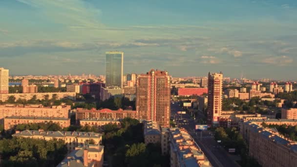 Вид с воздуха на Санкт-Петербург 130 — стоковое видео