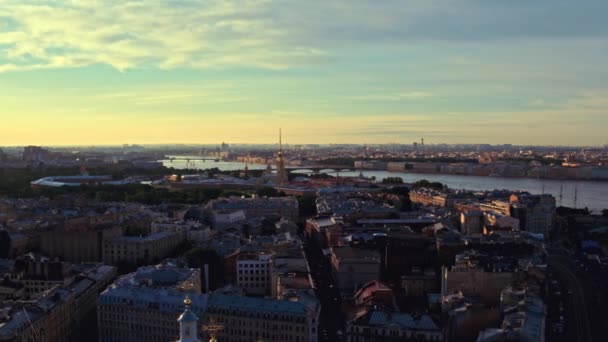 Aerial view of St. Petersburg 151 — Stock Video