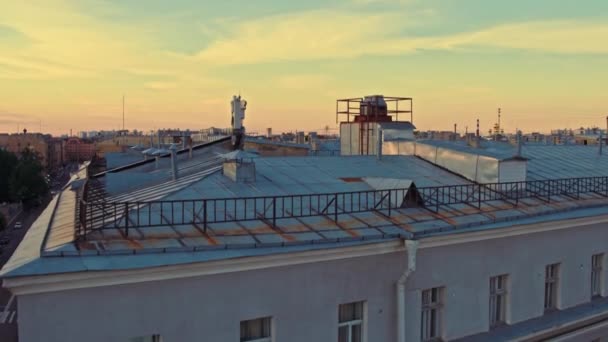 Вид с воздуха на Санкт-Петербург 158 — стоковое видео