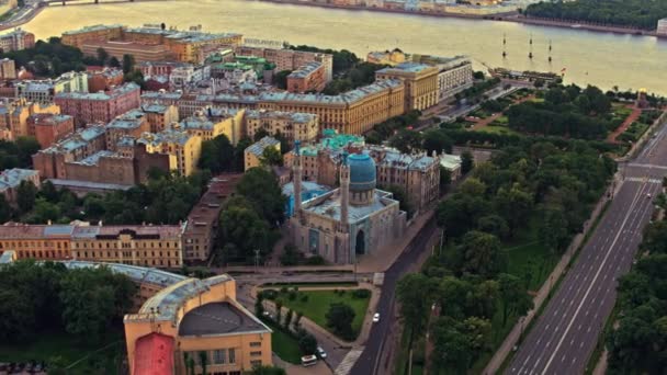 Veduta aerea di San Pietroburgo 178 — Video Stock