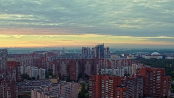 Вид с воздуха на Петербург 196 — стоковое видео