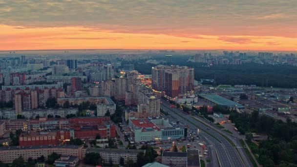 Luftaufnahme von St. Petersburg 188 — Stockvideo