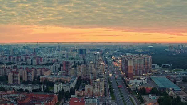Luftaufnahme von St. Petersburg 189 — Stockvideo