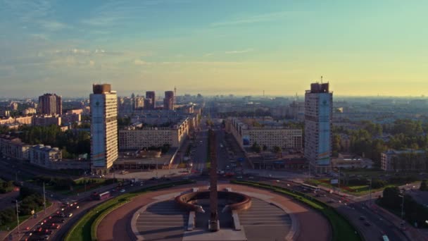 Flybilde av St. Petersburg 206 – stockvideo