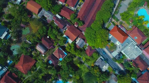 Vuelo con vistas a la ciudad de Bali en el Océano Índico 14 — Vídeos de Stock