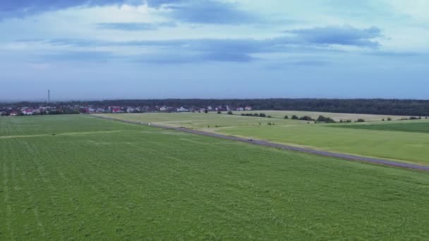 Flight over the fields in the suburbs of St. Petersburg 28 — Stock Video