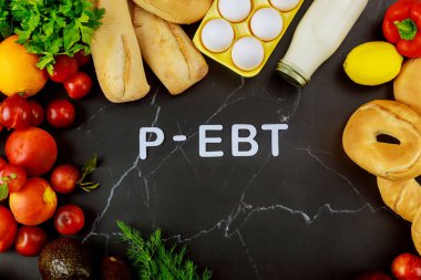 Üretimle p-ebt yaz. Öğrenci konsepti için yemek kuponları.