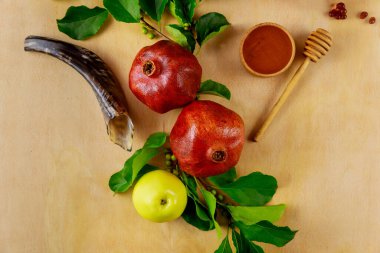 Yeni yıl, Rosh Hashanah, Yom Kippur konsepti. Yahudi bayramı.