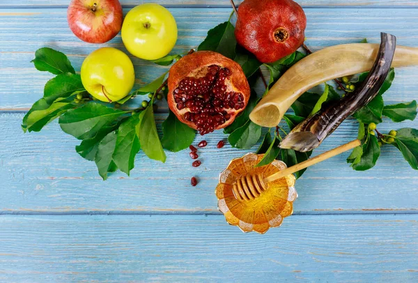 Beautiful Composition Rosh Hashanah Yom Kippur Jewish Holiday — Stock Photo, Image