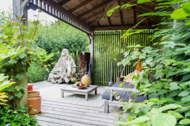 Çatı ile manevi Bahçe