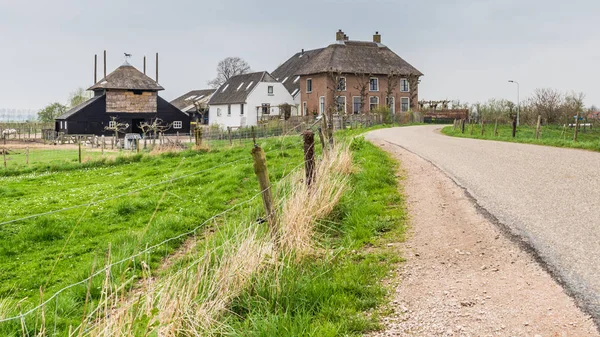 Traditionele Nederlandse boerderij in de buurt van Maurik in het Neteherlands — Stockfoto