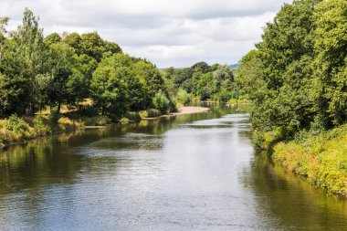 Bute park ve Taff Nehri, Cardiff, Galler, Birleşik Krallık