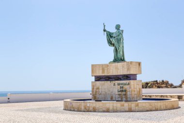 Lagos, Portekiz - 18 Nisan 2017: Heykel Sao Goncalo de Lago