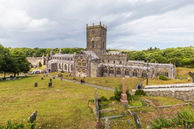 St Davids katedralde Pembrokeshire, Galler, Birleşik Krallık