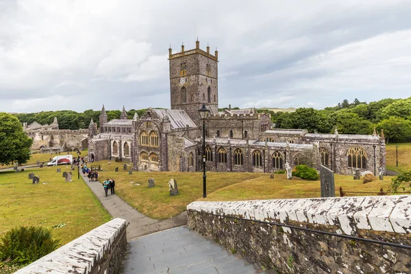 St Davids katedralde Pembrokeshire, Galler, Birleşik Krallık — Stok fotoğraf