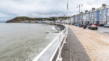 Manzarası Aberystwyth üzerinde o sahil Ceredigion ya, Galler, Birleşik Krallık