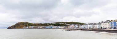 Manzarası Aberystwyth üzerinde o sahil Ceredigion ya, Galler, Birleşik Krallık