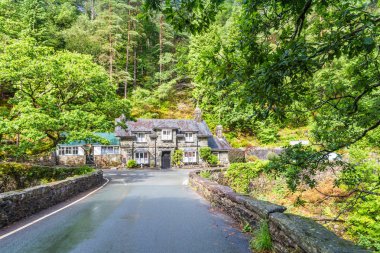 Glaslyn nehir Smowdonia Np, Galler, Birleşik Krallık