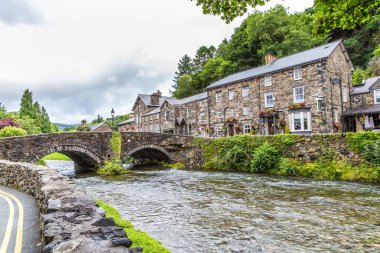 Beddgelert kasabada Snowdonia Np, Galler, Birleşik Krallık
